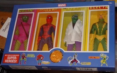 MEGO PARQUES DISNEY EXCLUSIVO MARVEL PAQUETE DE 4 SPIDERMAN DUENDE VERDE LAGARTO ELECTRO Foto 1 de 4