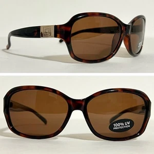 Vintage Liz Claiborne Sunglasses Tortoise With Brown Lenses Women’s 90’s Y2K NOS - Picture 1 of 10