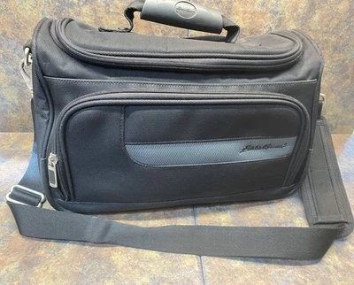 "Bolsa grande de cosméticos de viaje Eddie Bauer Ravenna negra para pasar la noche 15X8X9""" Foto 1 de 4
