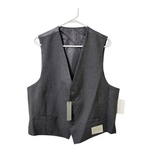 Perry Ellis Portfolio Men’s Vest Large Gray - Picture 1 of 4