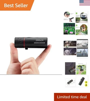 Telescopio monocular compacto impermeable - Aumento 2000x para fácil visualización Foto 1 de 4