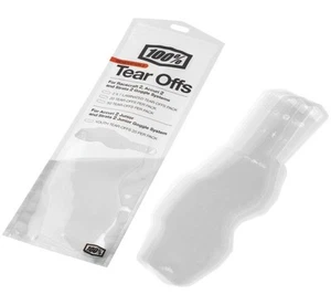 100% Standard Tear-Offs for Racecraft 2/Accuri 2/Stratus 2 Goggles - 50pk. - Picture 1 of 3