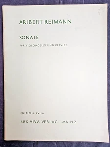 Aribert Reimann Sonate für Violoncello und Klavier 1963 - Partitur - Bild 1 von 5