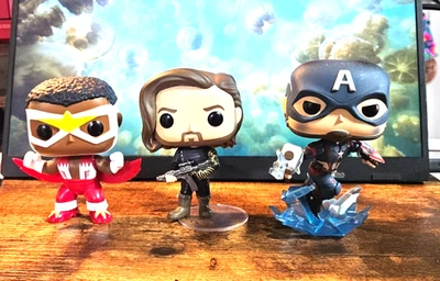 🛡️ Marvel Captain America Hero Lot – Captain America, Winter Soldier & Falcon - Image 1 of 4