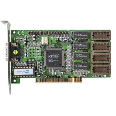 Virge Video Card 2MB PCI 32 Bit N1C3BD 86C325 VGA D-Sub Graphics Windows 95 - Image 1 of 4