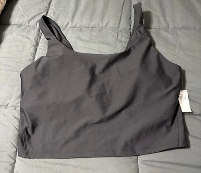 Old Navy Active Powersoft Sports Tank Bra Size XL Black Athletics Removable Pads - Image 1 of 3