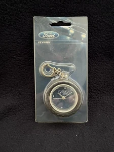 Vtg Hot Topic Official Licensed Ford Tyre Clock Key Ring - Picture 1 of 3