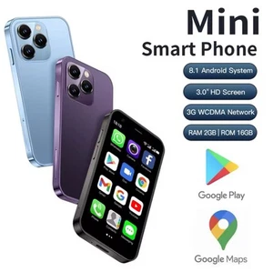 Mini Teléfono 3G Desbloqueado con 2GB+16GB - Pequeño Smartphone Pantalla Táctil HD de 3.0" - Imagen 1 de 12