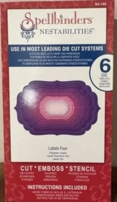 Spellbinders/Nestabilities 标签 4 ~ 6 DIES — 第 1/2 张图片