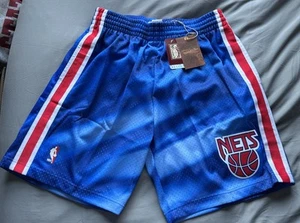Mitchell & Ness NBA Hardwood Classics Swingman 1990 Brooklyn Nets shorts (Size L - Picture 1 of 5