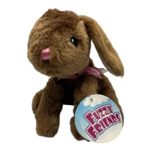 Fuzzy Friends braun Plüschtier Stofftier Hase Kaninchen Ostern 6 Zoll Spielzeug NEU - Bild 1 von 10