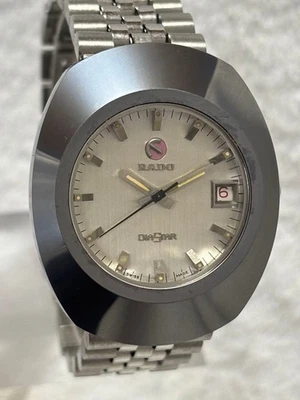 RADO DiaStar Automatic Date Watch Mens Model 35mm Case 18mm Lug Vintage - Image 1 of 4