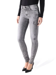 Nuevos jeans súper ajustados Diesel D.N.A Skinzee para mujer WASH0847Y - Imagen 1 de 10