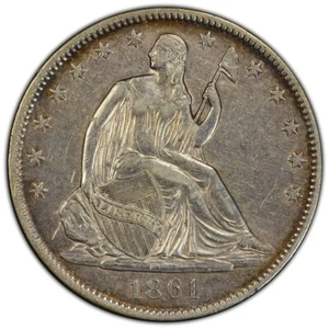 1861-O CSA CONFEDERATE OBV FS-401 TROQUELADO NARIZ A BORDE ~ PCGS AU DETALLES ~ AU! - Imagen 1 de 5