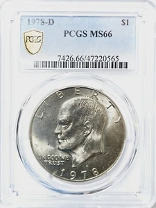 1978-D PCGS MS66 Eisenhower Dollar - Picture 1 of 9