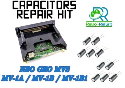 Neo Geo MVS Recap Kit Capacitor Replacement Repair MV-1A / MV-1B / MV-1B1