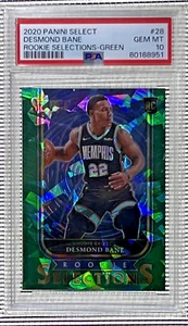 2020-21 Panini Select Rookie Selections GREEN Desmond Bane #28 Rookie RC SSP - Picture 1 of 3