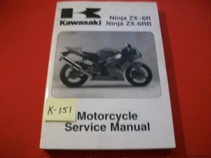 KAWASAKI NINJA ZX-6R ZX-6RR MANUAL DE SERVICIO DE MOTOCICLETA #99924-1311-03 2003-2004 - Imagen 1 de 1