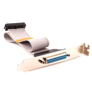 LPT1 parallel port printer I/O adapter DB25 to IDC 26Pin header slot plate'h _yi - Afbeelding 1 van 6