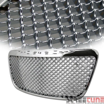 For 11-14 Chrysler 300 300C Chrome Bentley Mesh Front Grill Grille Replacement Foto 1 de 3