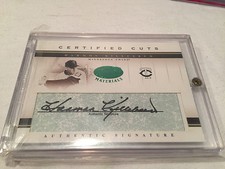 2005 Leaf Certified Cuts Emerald Harmon Killebrew Twins autograph cut #d 3/3