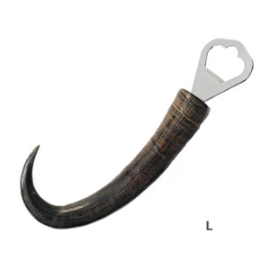 Apribottiglie vero corno di camoscio L, caccia, vino, birra, bottiglia 17291003 - Imagen 1 de 2