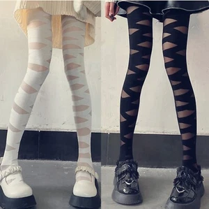 NEW Women Sexy Ripped Look Slit Mummy Bundle Halloween Punky Pantyhose Stockings - Picture 1 of 9