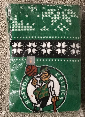 NBA Boston Celtics Basketball Ugly Sweater Scarf 2018 Lucky Leprechaun Crate New Cover