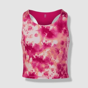 ID Ideology Girl's Pink Tie-Dye Longline Sports Top Size S - Picture 1 of 3