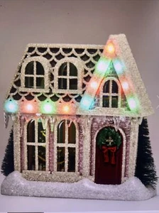 Bath & Body Works Christmas Lights Cozy Holiday House Wallflower Holder Light Up - Picture 1 of 6