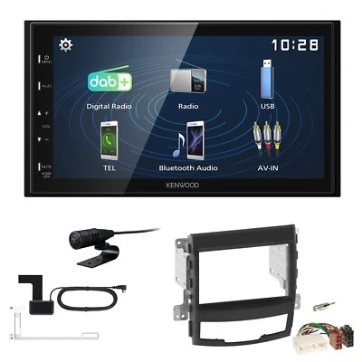 Kenwood DMX129DAB   Autoradio für Ssangyong Korando 2010-2013 schwarz - Bild 1 von 4