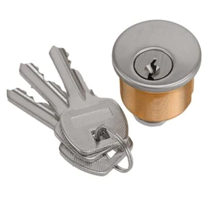 1set Mortise Lock Cylinders W/ 2 Keys Fit for Store Front Door Brass SC1 KD HOT - Bild 1 von 6