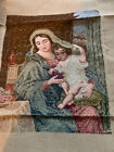 Fleur De Lis Trammed Kit Tapestry And Wools Mother And Baby Vintage Large