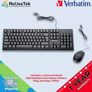 Verbatim | Universal Wired USB Keyboard and Mouse Combo | Plug-and-Play | 70734 - Bild 1 von 17