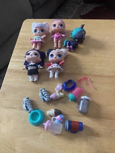 LOL Suprise Glitter Series Lot 5 Dolls and accessories - Picture 1 of 5