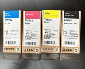 Epson Ink Pack of 4 T49M1, T49M2, T49M3, T49M4 for Epson F570, F170 EXP 2025 - Picture 1 of 1