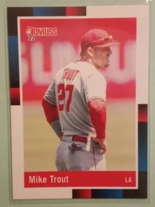 2022 Panini Donruss Baseball Mike Trout Retro #265 Los Angeles Angels  - Picture 1 of 2