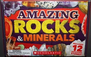Kit scolastico ROCCE E MINERALI INCREDIBILI. NUOVO. Sigillato. 12 pietre fantastiche. Età 5+ - Foto 1 di 4