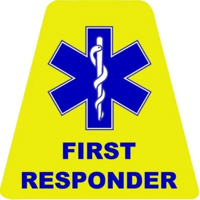 EMS First Responder HELMET TETS TETRAHEDRONS HELMET STICKER EMT REFLECTIVE
