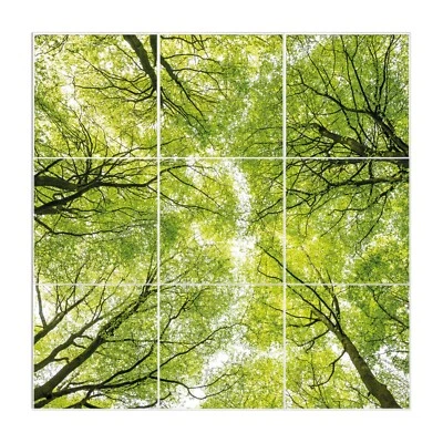 banjado Deckenbeleuchtung LED Smart Home Panel Lichtbild Motiv Zwischen Bäumen - Bild 1 von 2