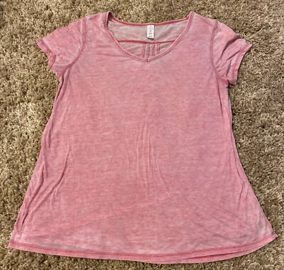 Футболка многослойная Balance Collection розовая прозрачная для йоги размер средний - Изображение 1 из 4