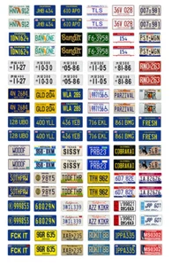 1/24 1/25 scale model car movie TV license plates tags set 3 - Picture 1 of 1
