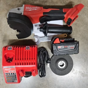 NEW Milwaukee M18 Brushless 4 1/2" Angle Grinder w/ 5aH Battery Model# 2686-20 - Picture 1 of 2