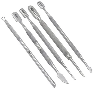 G4 5 Piece Set Cuticle Pusher Manicure Set Cuticle Remover Professional Pedicure - Picture 1 of 4