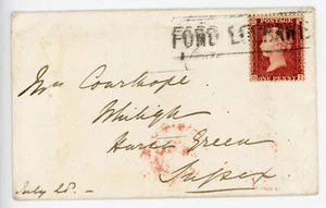 Cubierta 1859 con 1d rosa-rojo atado por el "Ford Lochawe" Tipo III, Scots Local. - Imagen 1 de 2