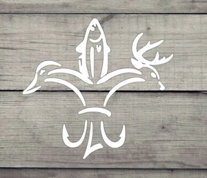 Calcomanía de pesca, caza de ciervos y caza de patos, tri-calcomanía, automática, barco, computadora portátil - Imagen 1 de 3