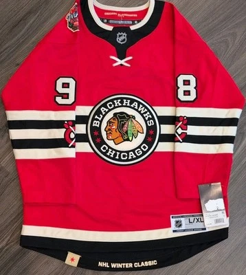 NWT Connor Bedard Chicago Blackhawks Youth Winter Classic Premier Jersey L/XL - Image 1 of 4
