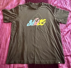 Ladies Black Adidas T-Shirt XL - Picture 1 of 5