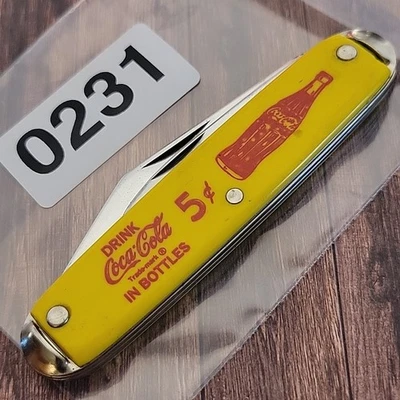 JACK Folding Pocket Knife Made In USA COCA COLA Advertising Logo - Image 1 of 4