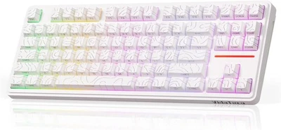 VidaTeco 80% Wireless Mechanical Keyboard, Gaming Keyboard (2.4 GHz/Type-C/BT5.0 - Image 1 of 3